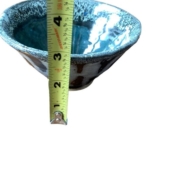 Amateur Pottery Small Bowl Stripe Glazed - Picture 10 of 11